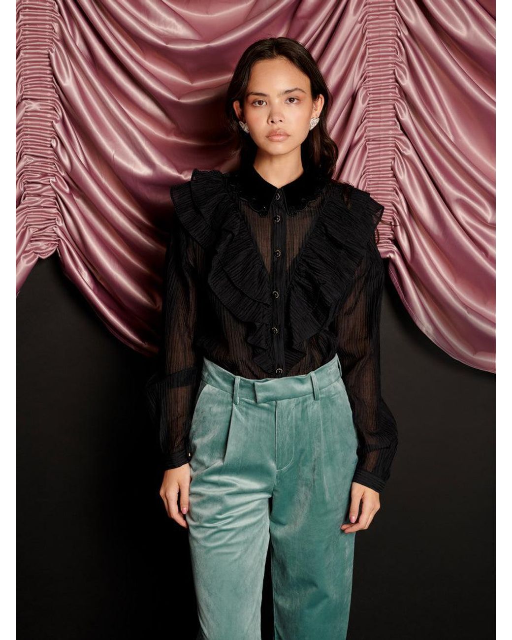 Sister Jane Multicolor Kelly Ruffle Blouse