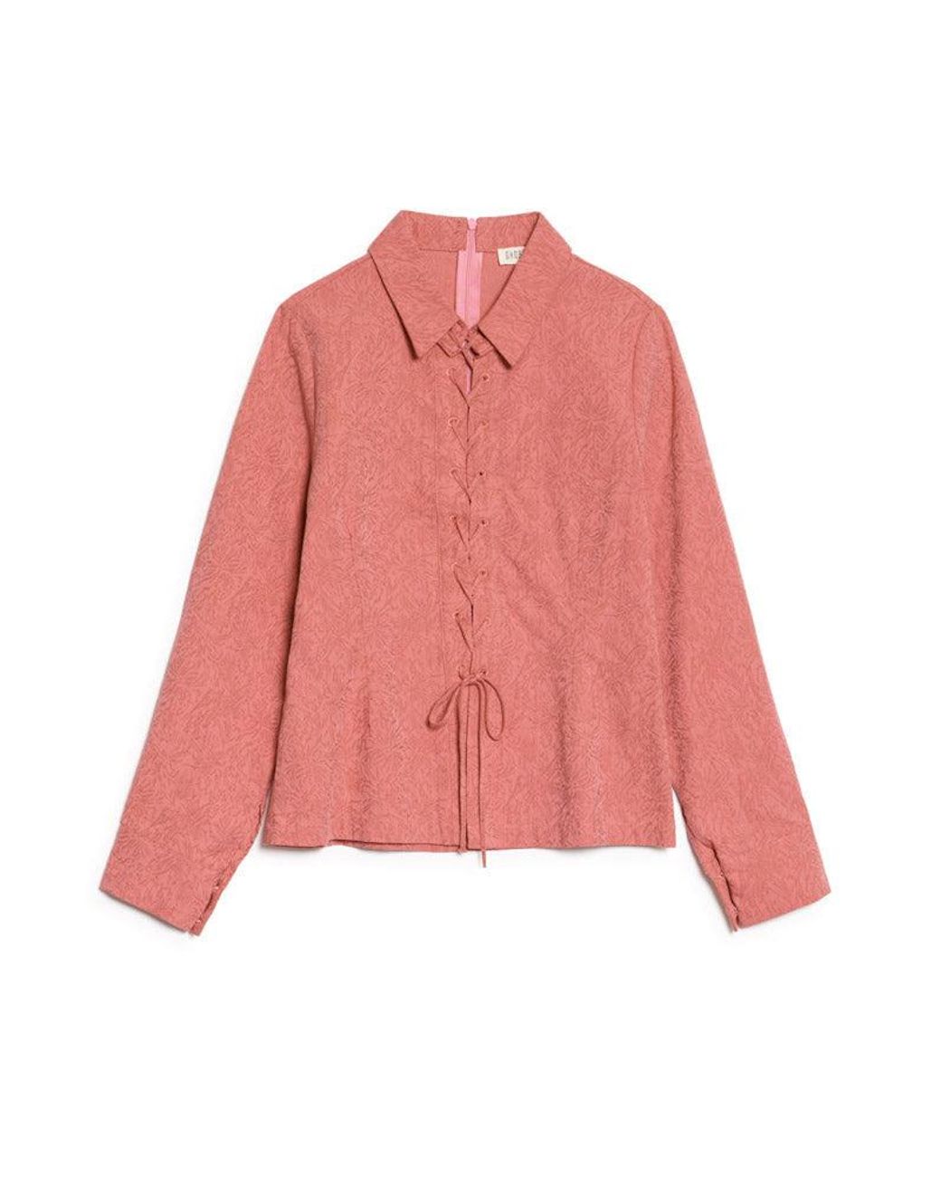 Sister Jane Pink Ghospell Mayra Tie Front Shirt