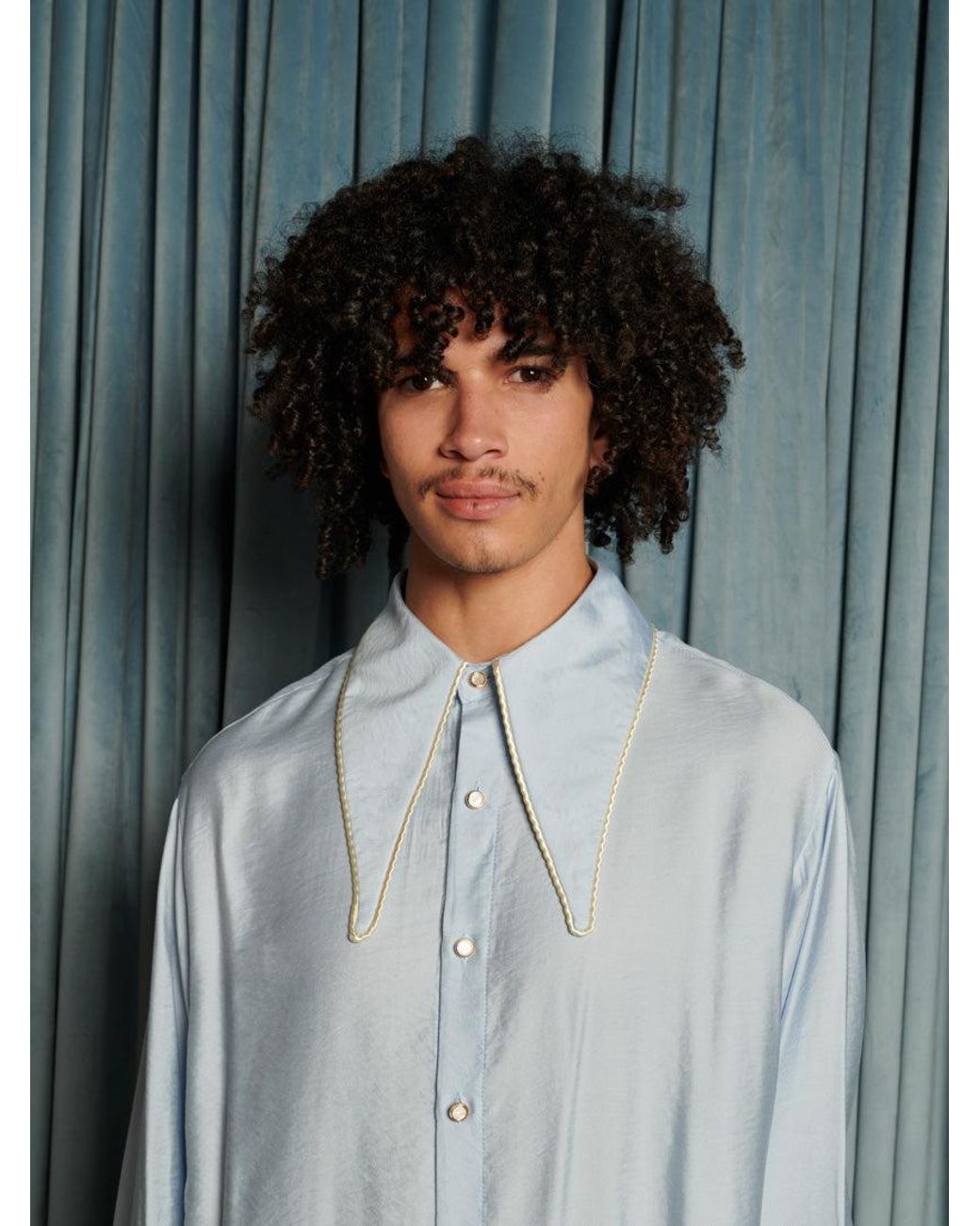 Sister Jane Gray Augie Retro Collar Shirt