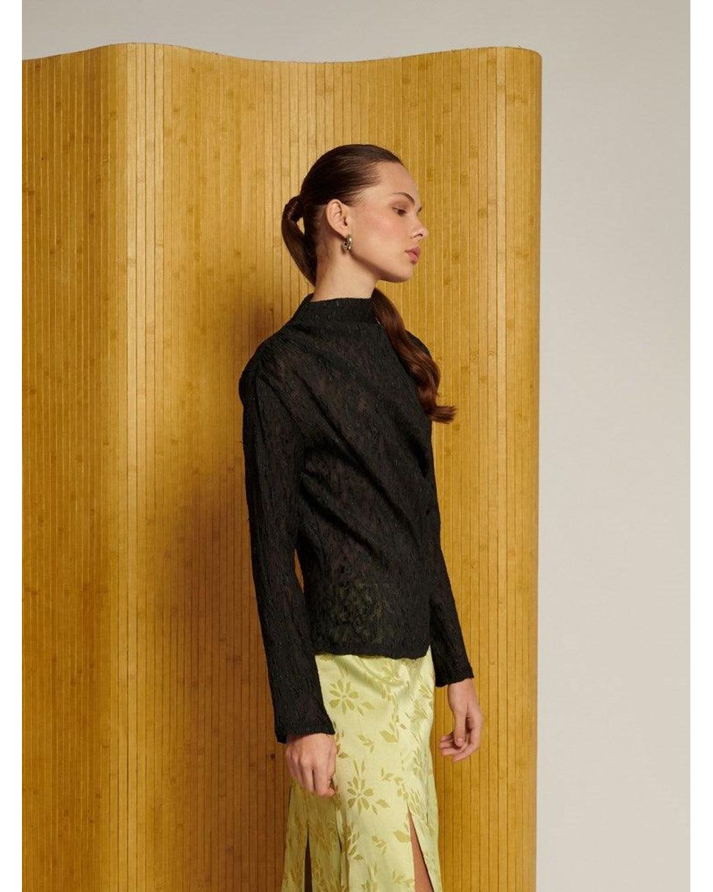 Sister Jane Yellow Ghospell Sabine Draped Top