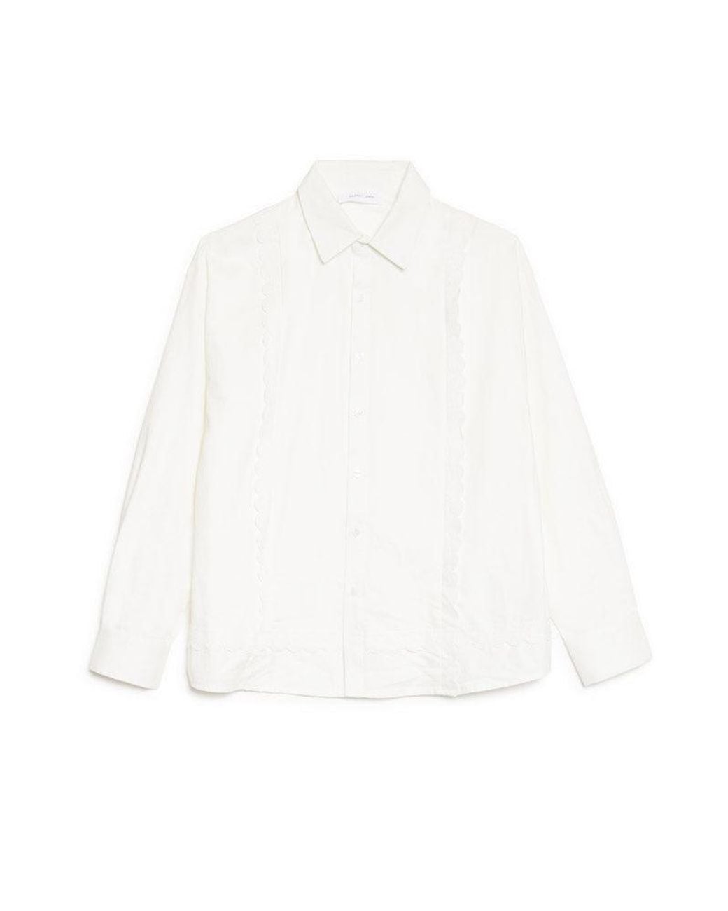 Sister Jane Natural Verdure Trimmed Shirt