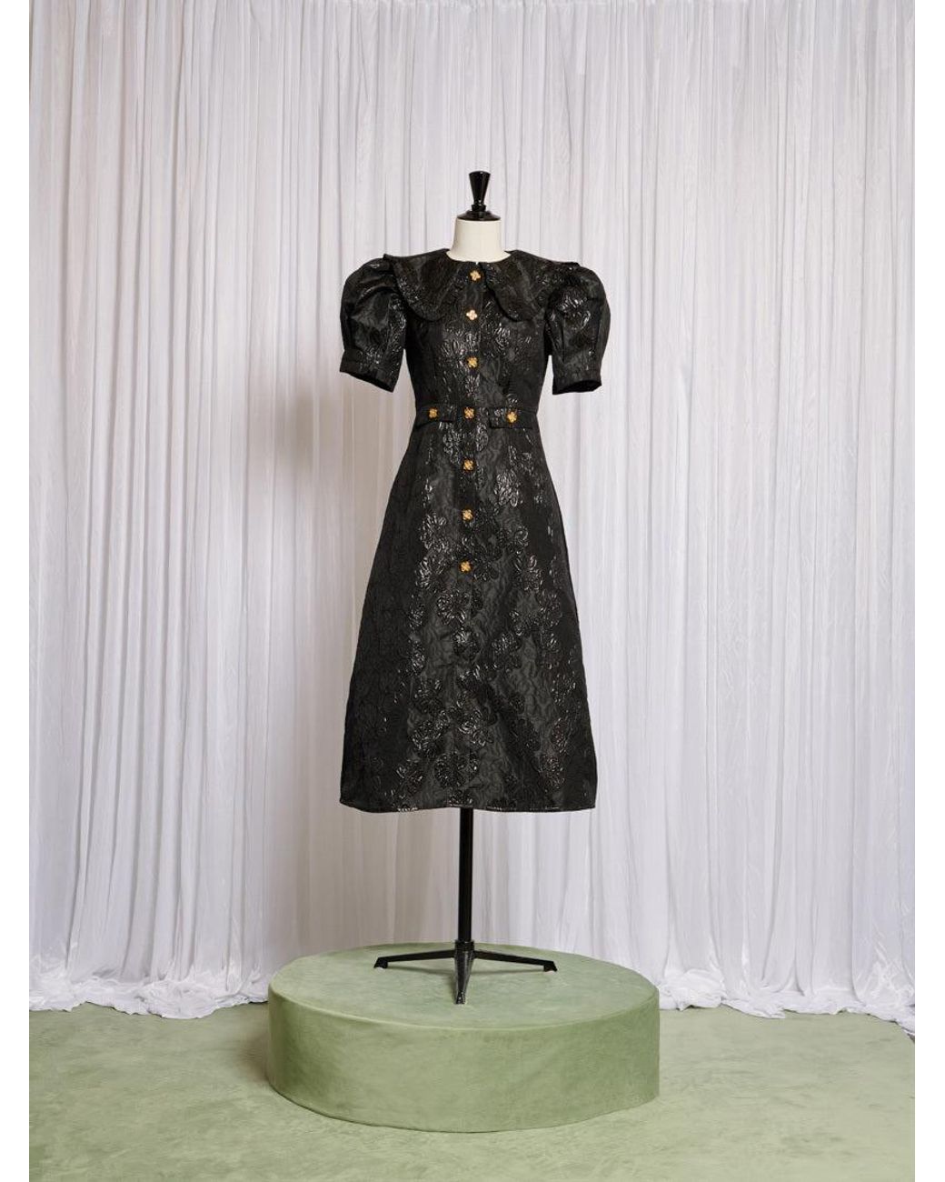 sister jane☆Ravel Jacquard Midi Dress ワンピース Sister Jane Ravel Jacquard Midi Dress in Gray | Lyst