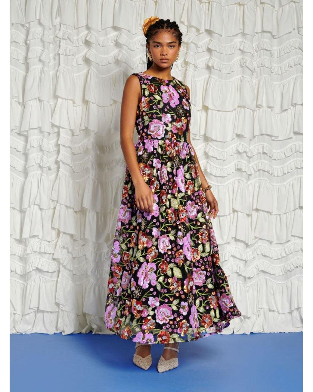 Sister Jane White Dream Luz Beaded Maxi Dress