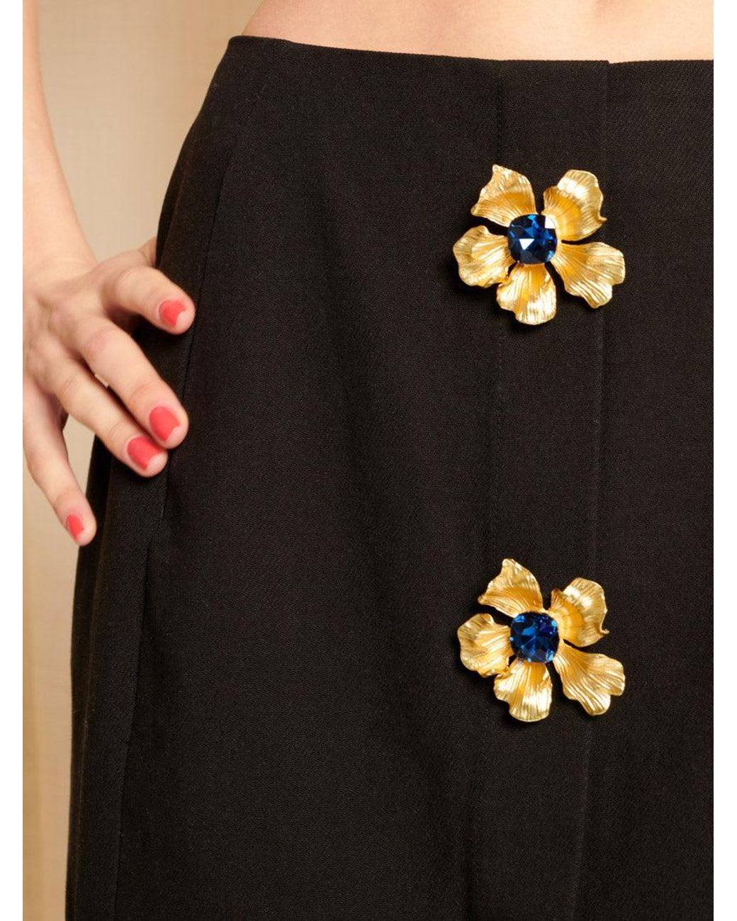 Sister Jane Natural Dream Riviera Brooch Mini Skirt