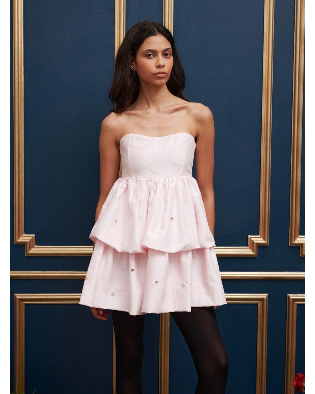 Sister Jane Blue Dream Ever Embellished Mini Dress