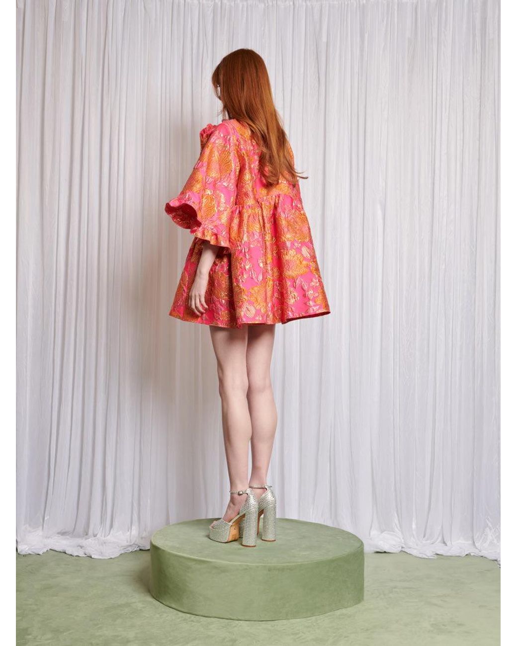 Sister Jane Zinnia Jacquard Mini Dress in Red | Lyst