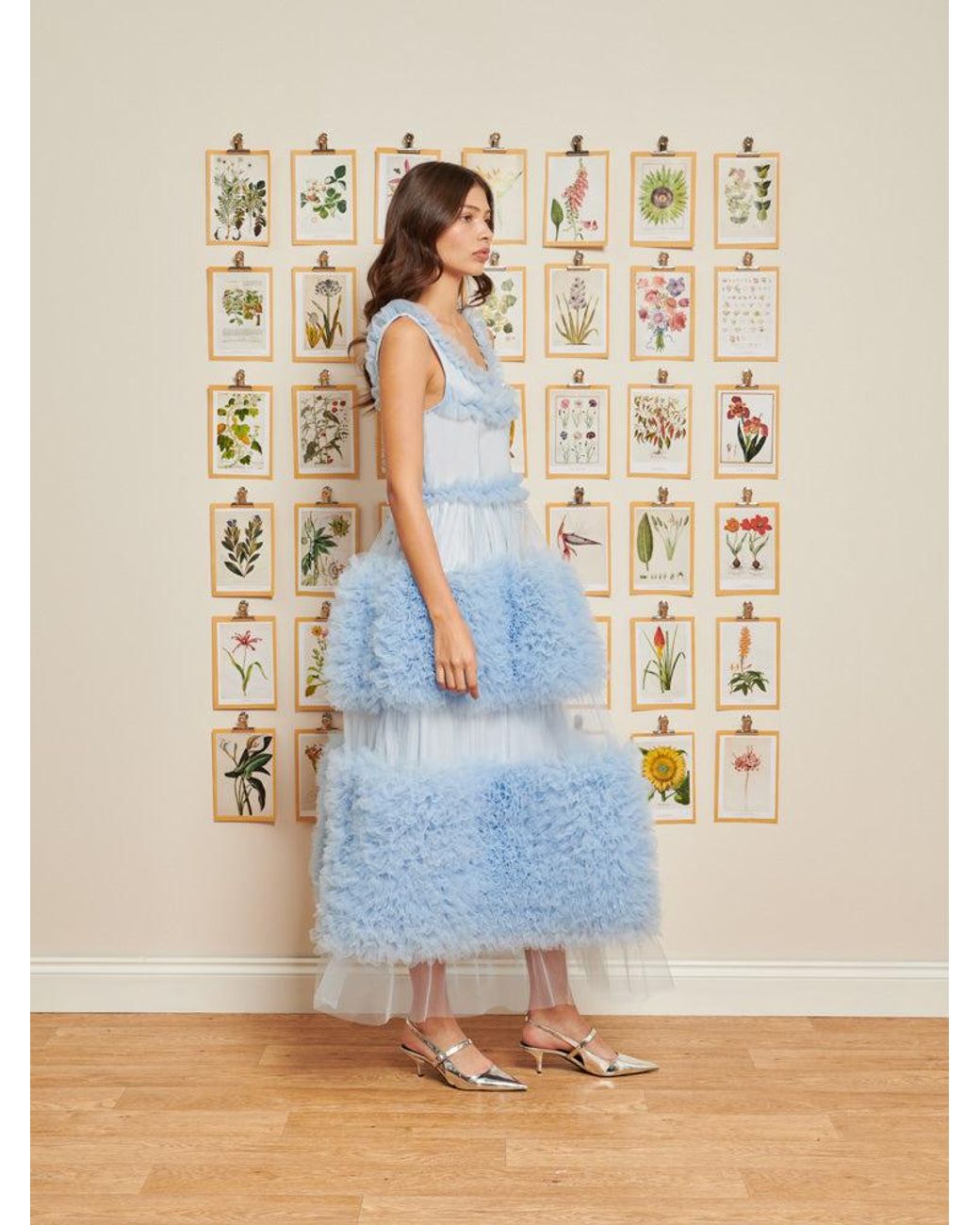 Sister Jane Dream Lillie Tulle Midi Dress in Blue | Lyst