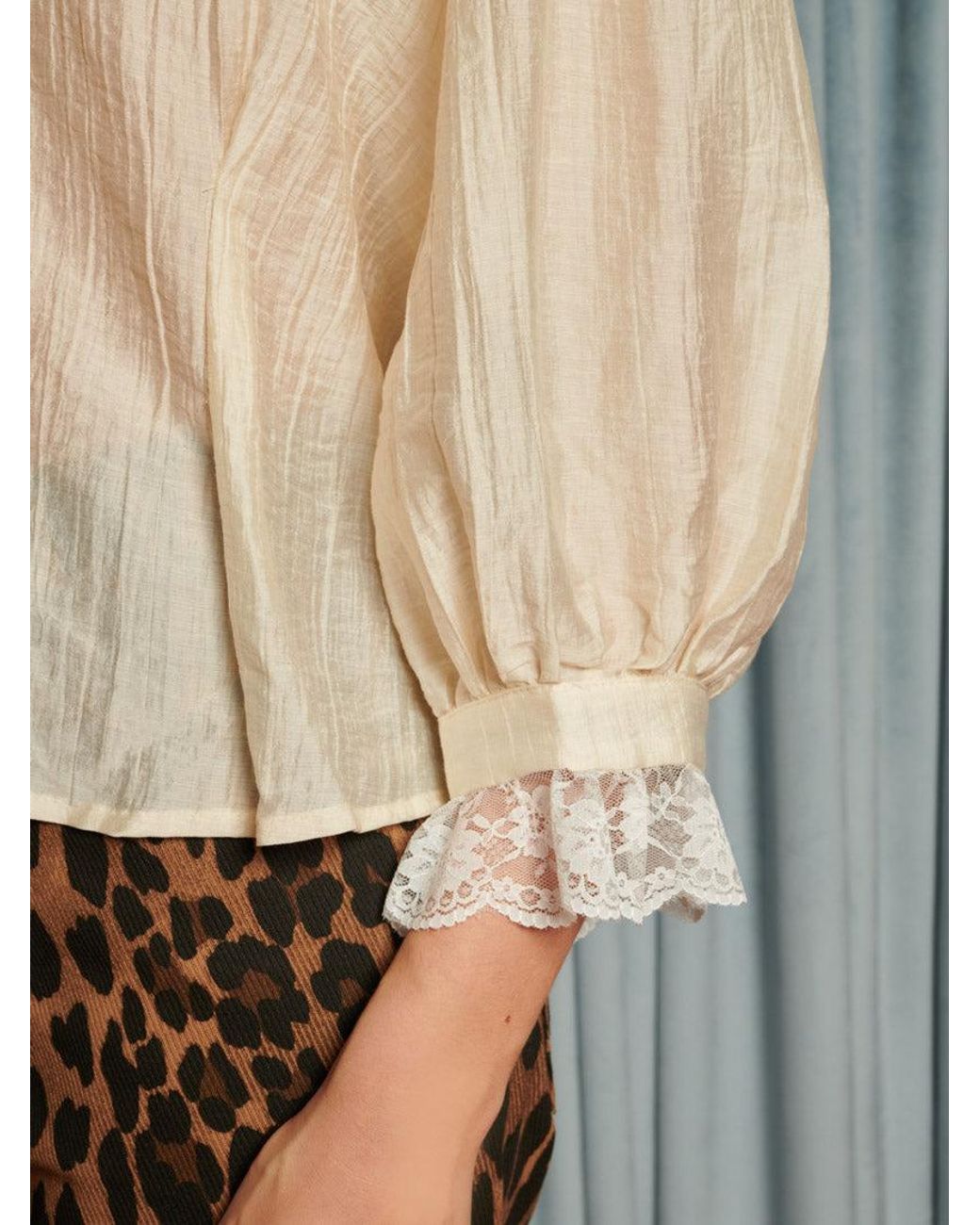 Sister Jane Gray Silken Collar Blouse