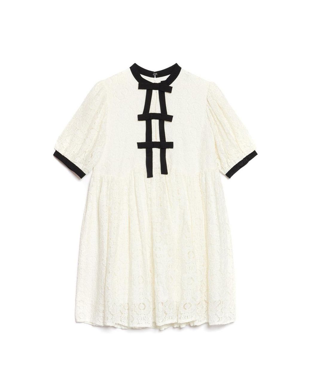 Sister Jane Natural Vanilla Lace Mini Dress