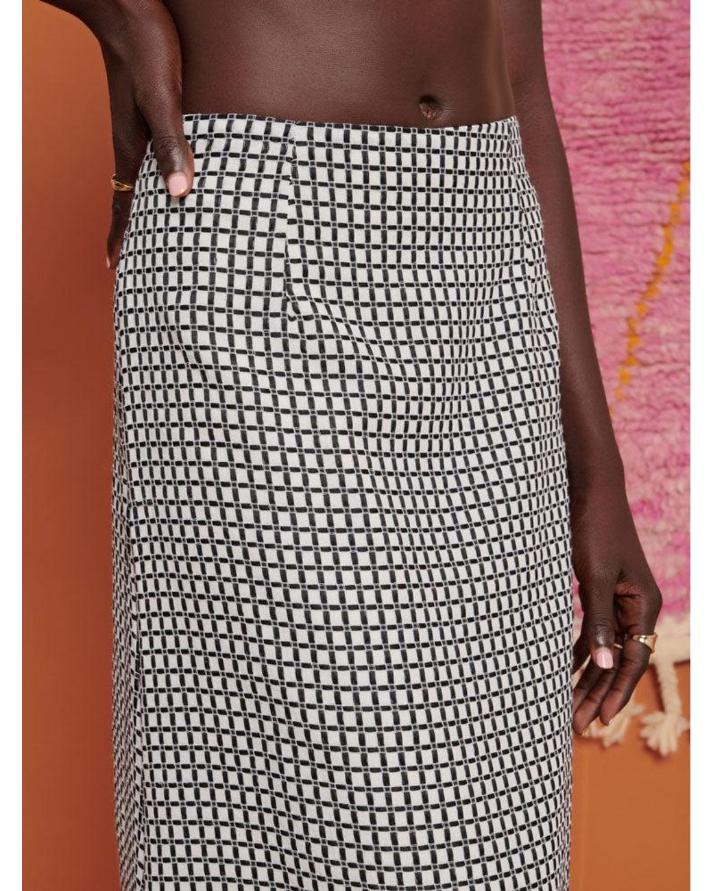 Sister Jane Brown Ghospell Irie Check Midi Skirt