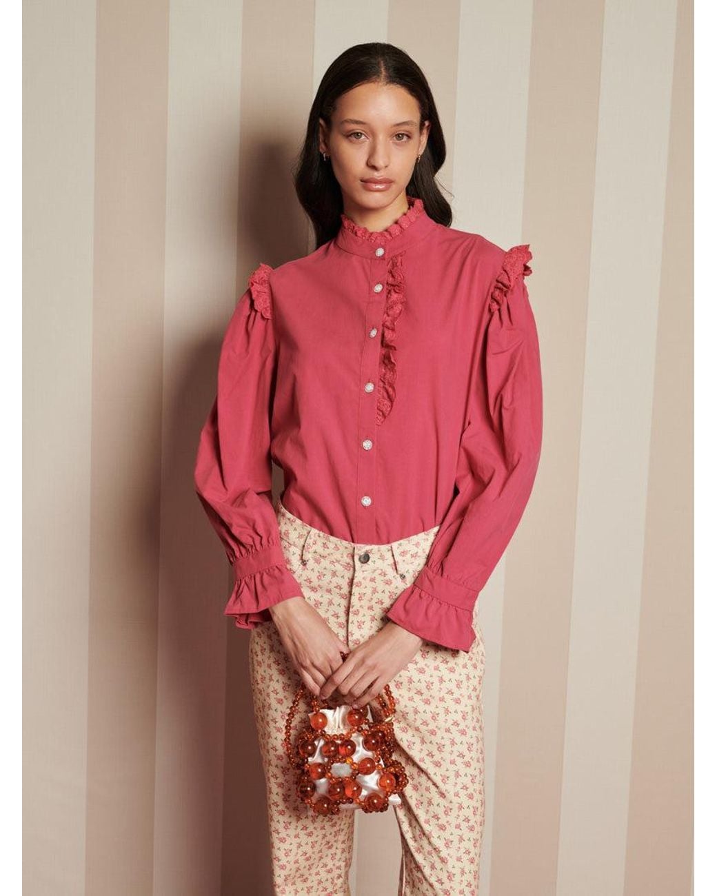 Sister Jane Pink Fern Fare Blouse