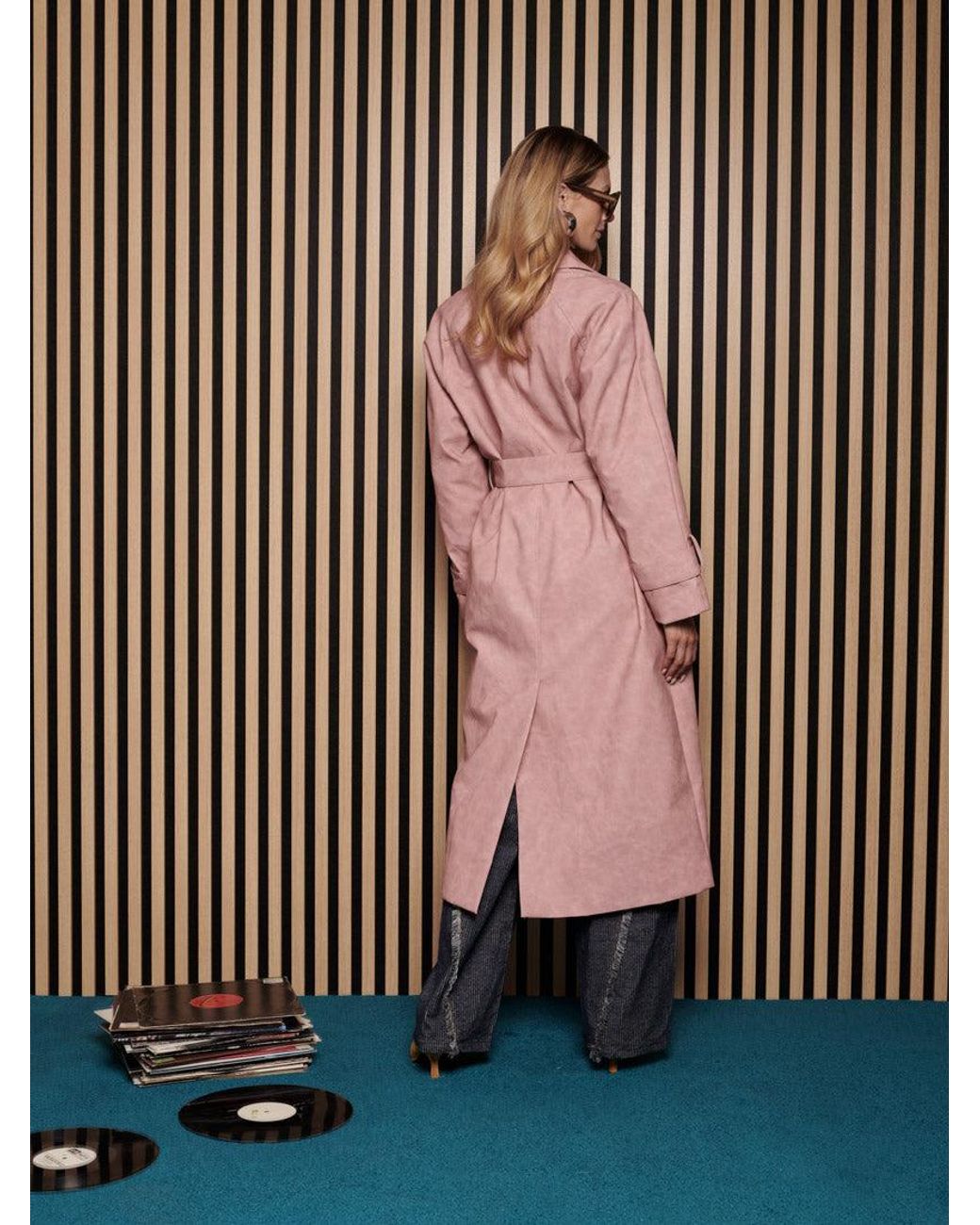Sister Jane Pink Ghospell Dusty Pu Trench Coat