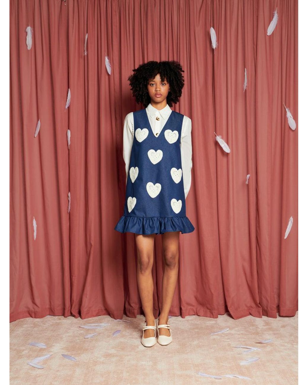 Sister Jane Heart To Heart Mini Dress in Blue | Lyst