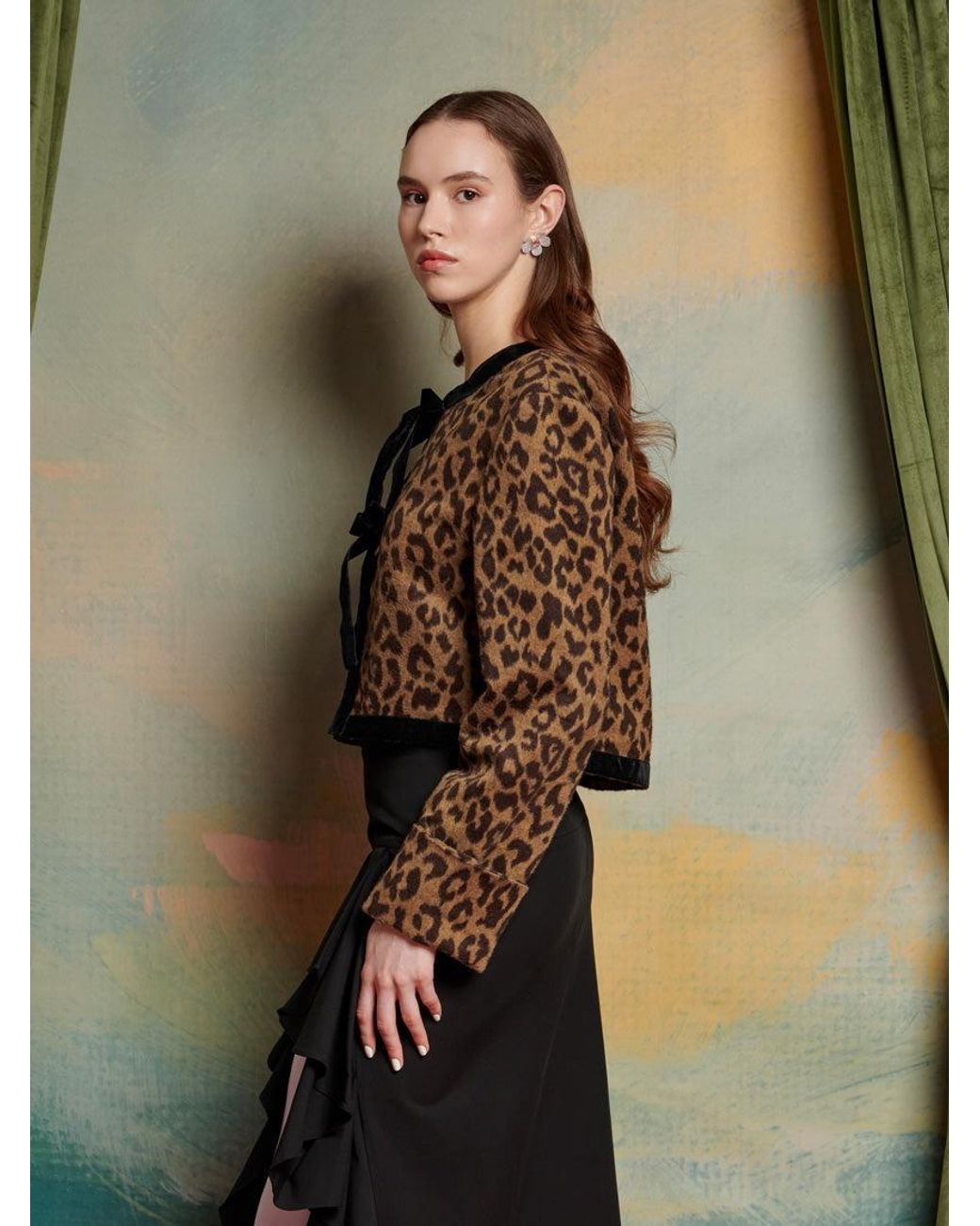 Sister Jane Lily Leopard Cardigan in Natural | Lyst