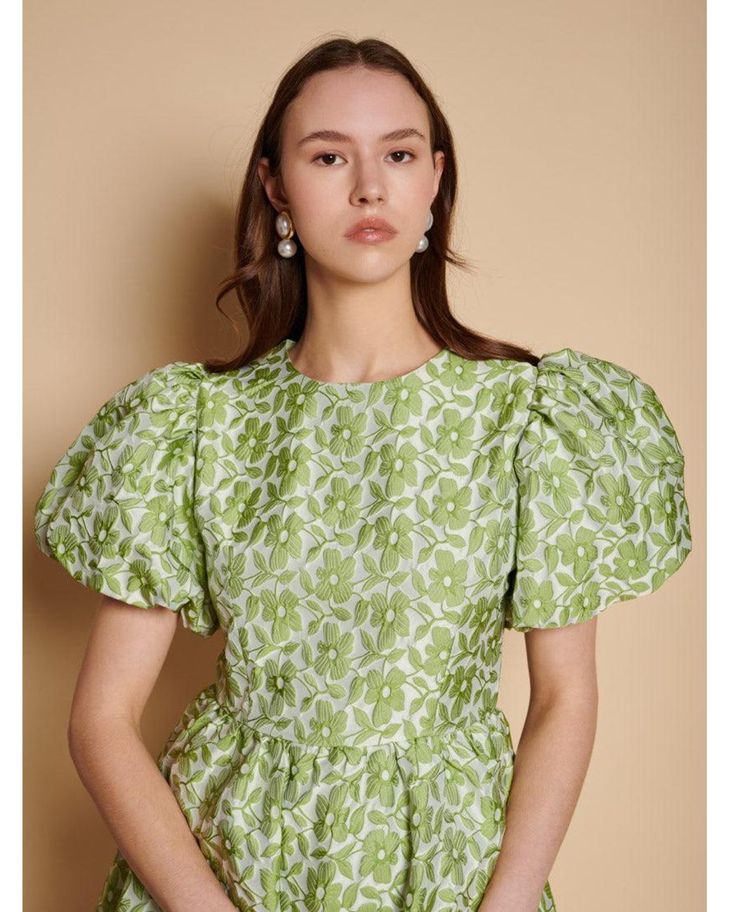 Sister Jane Green Freja Jacquard Mini Dress
