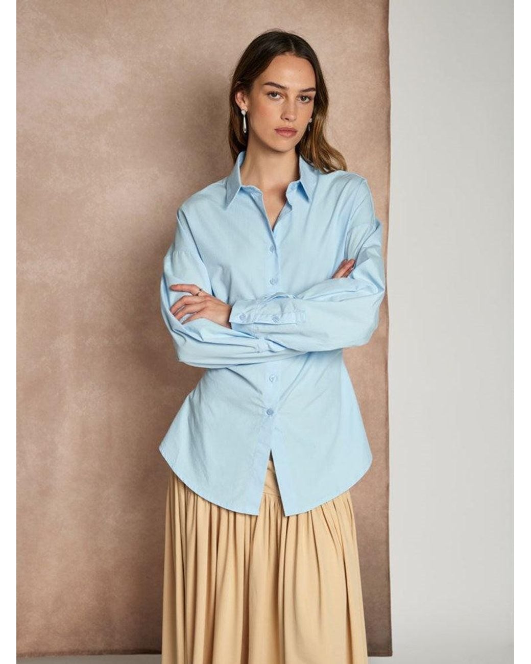 Sister Jane Blue Ghospell Enya Cinched Shirt