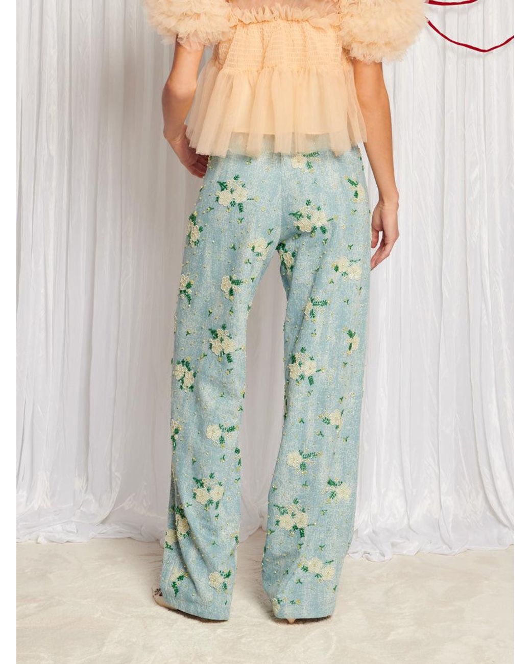 パンツ Dream sister jane flower beads denim Dream sister jane / flower beads denim | JURK