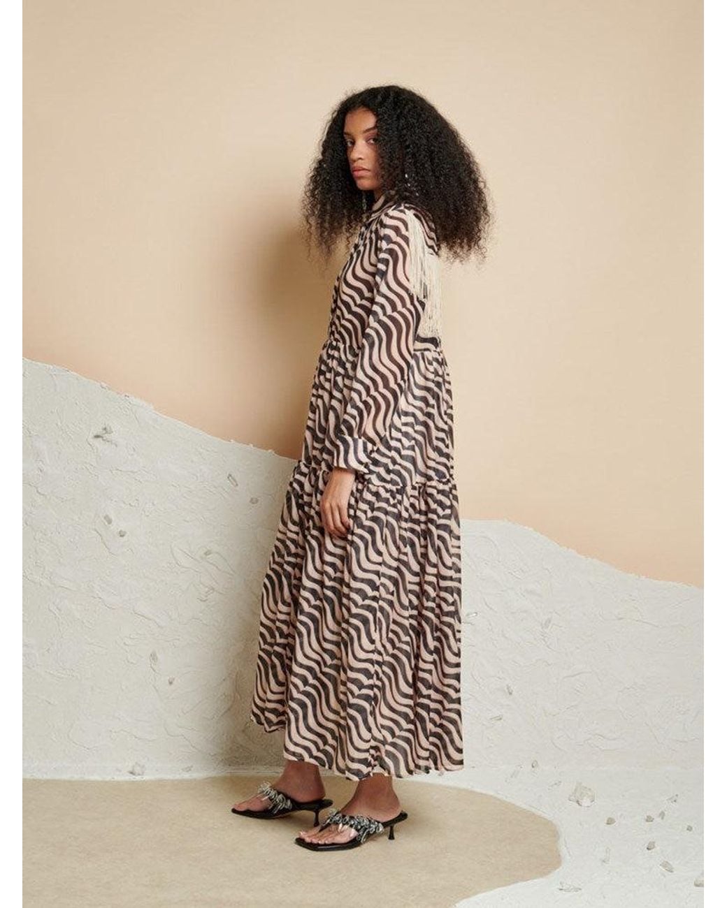Sister Jane Natural Ghospell Cecilia Printed Midi Dress