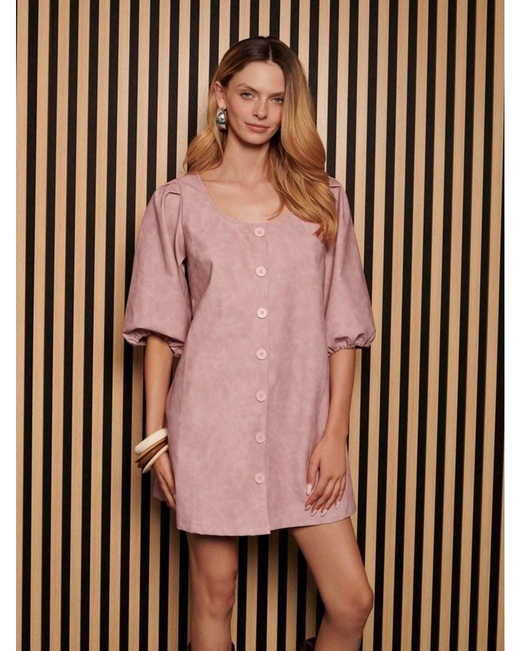 Sister Jane Pink Ghospell Dusty Pu Mini Dress