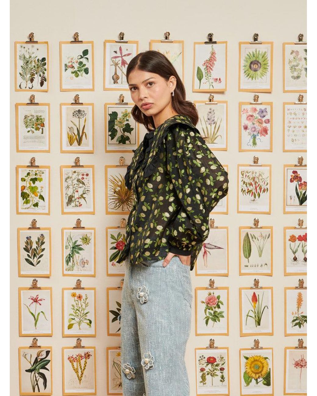 Sister Jane Metallic Dream Nostalgic Florals Blouse