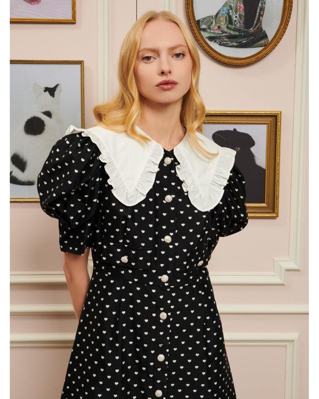 Sister Jane Apple Pie Midi Dress in Natural | Lyst UK