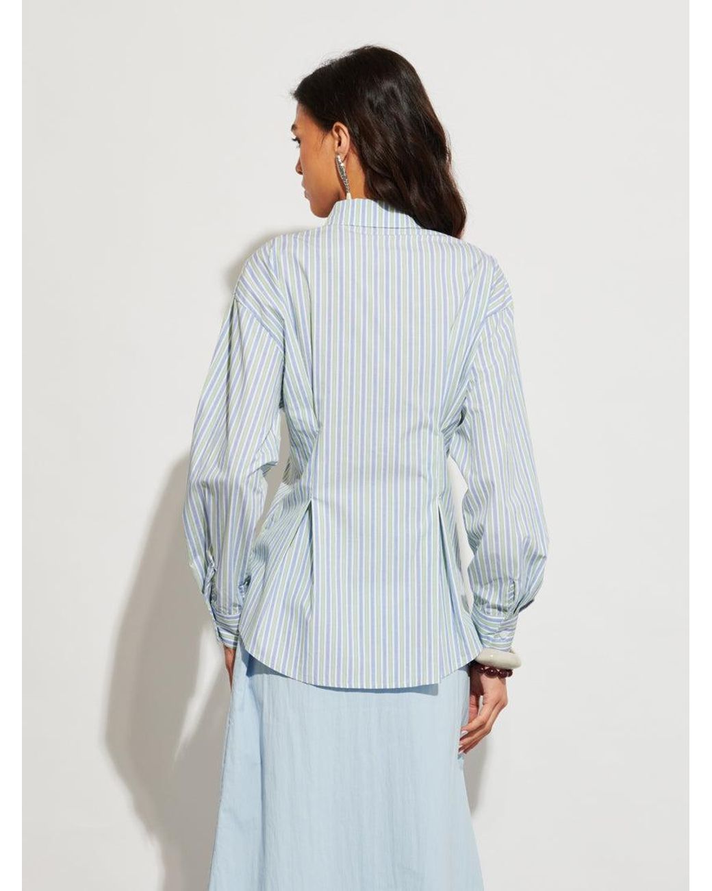 Sister Jane Blue Ghospell Delta Stripe Shirt