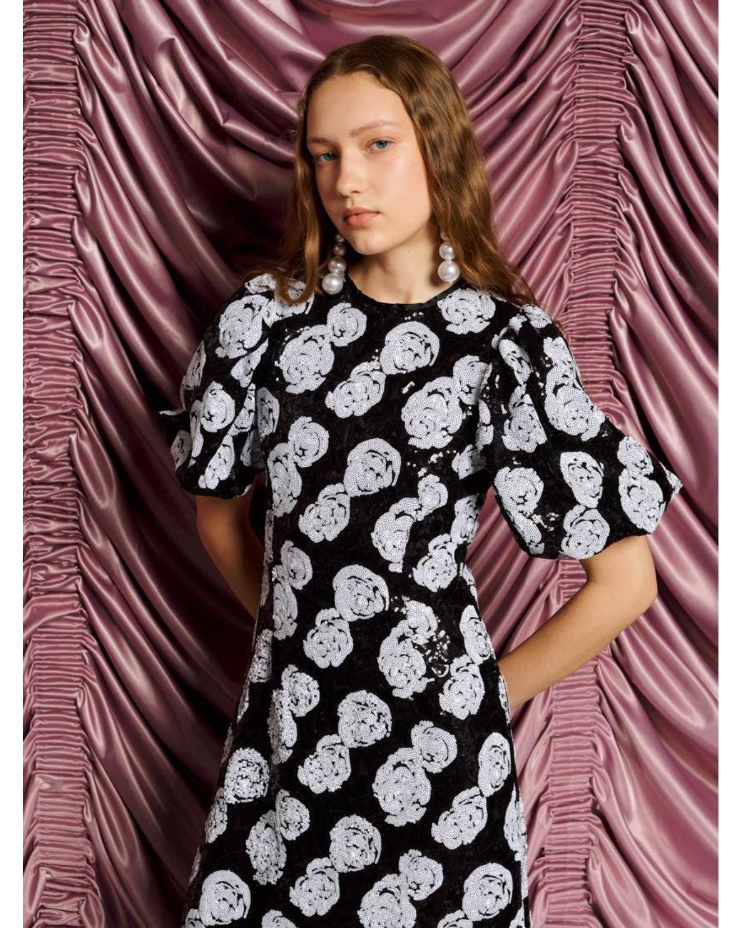 Sister Jane Pink Dream Roxie Rose Sequin Maxi Dress
