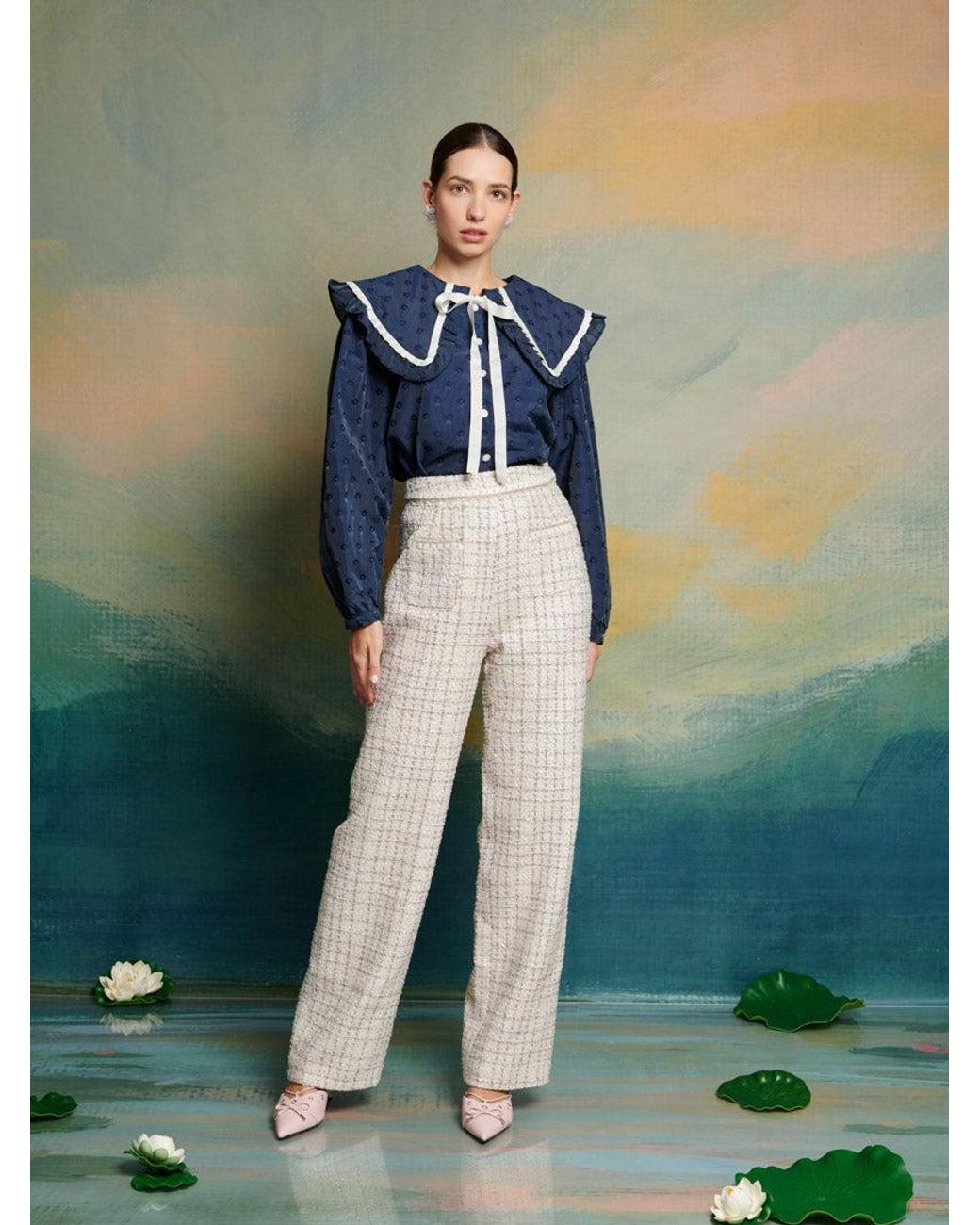 Sister Jane Blue Dream Grace Ruffle Blouse