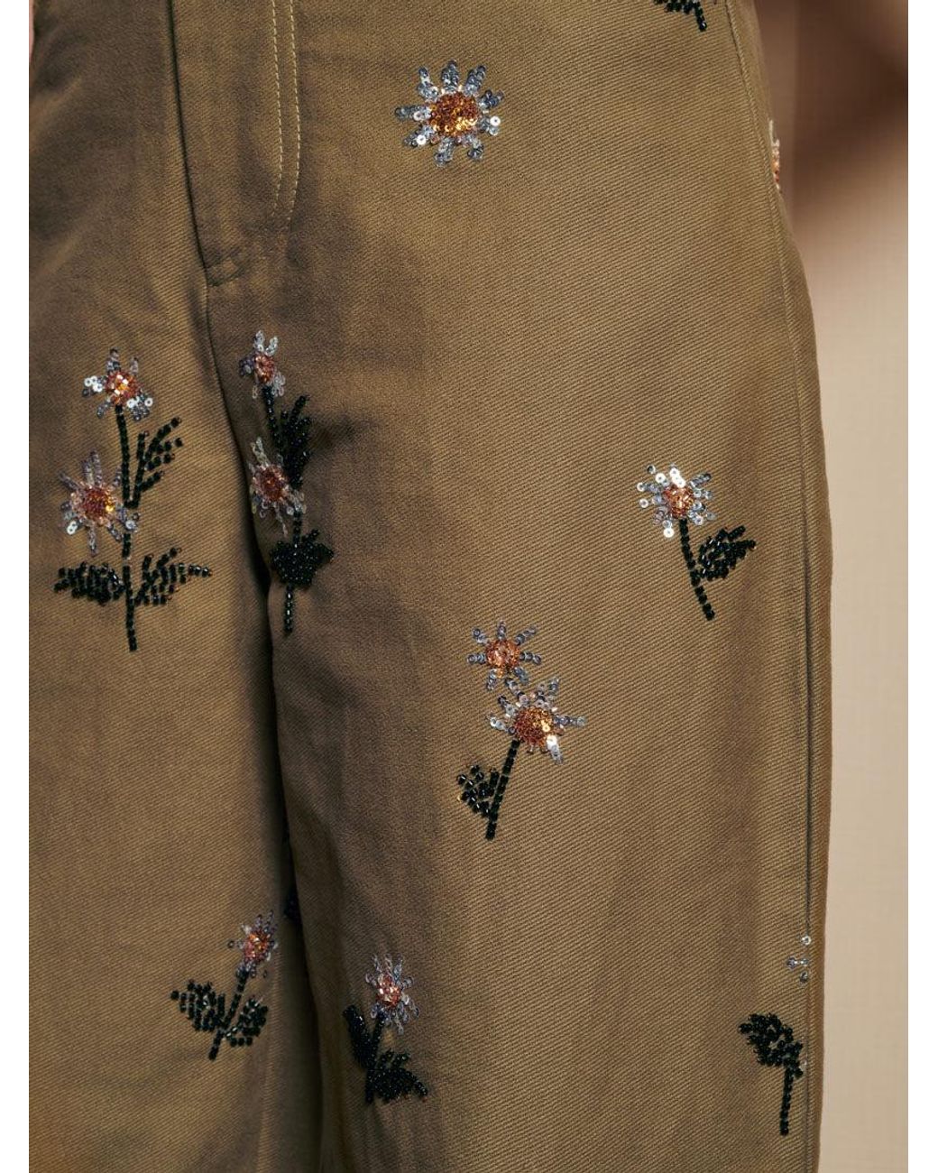 Sister Jane Natural Dream Chateau Flower Embellished Jeans