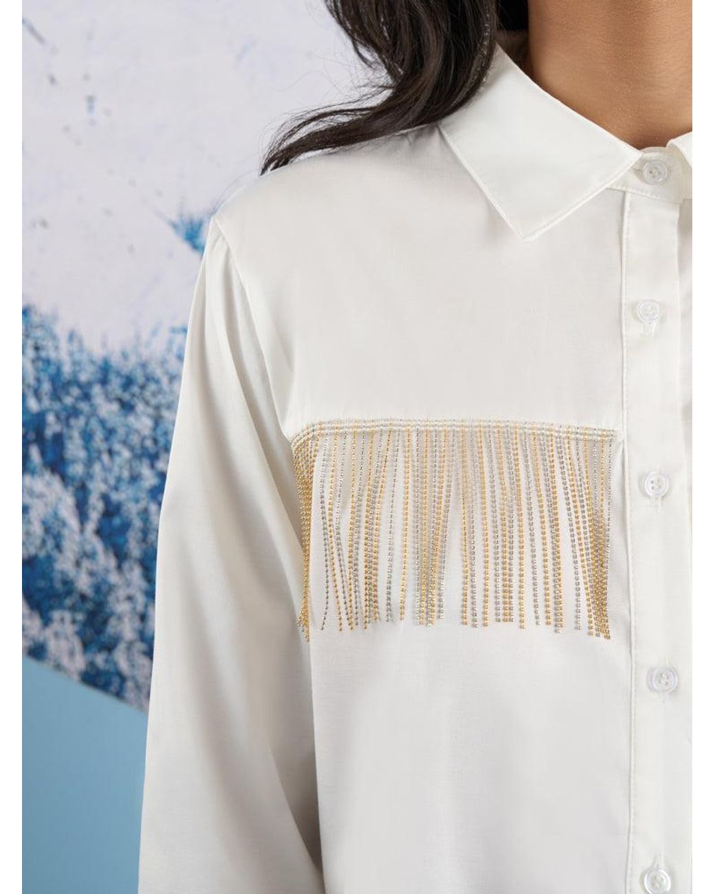 Sister Jane Blue Ghospell Jordyn Oversized Shirt