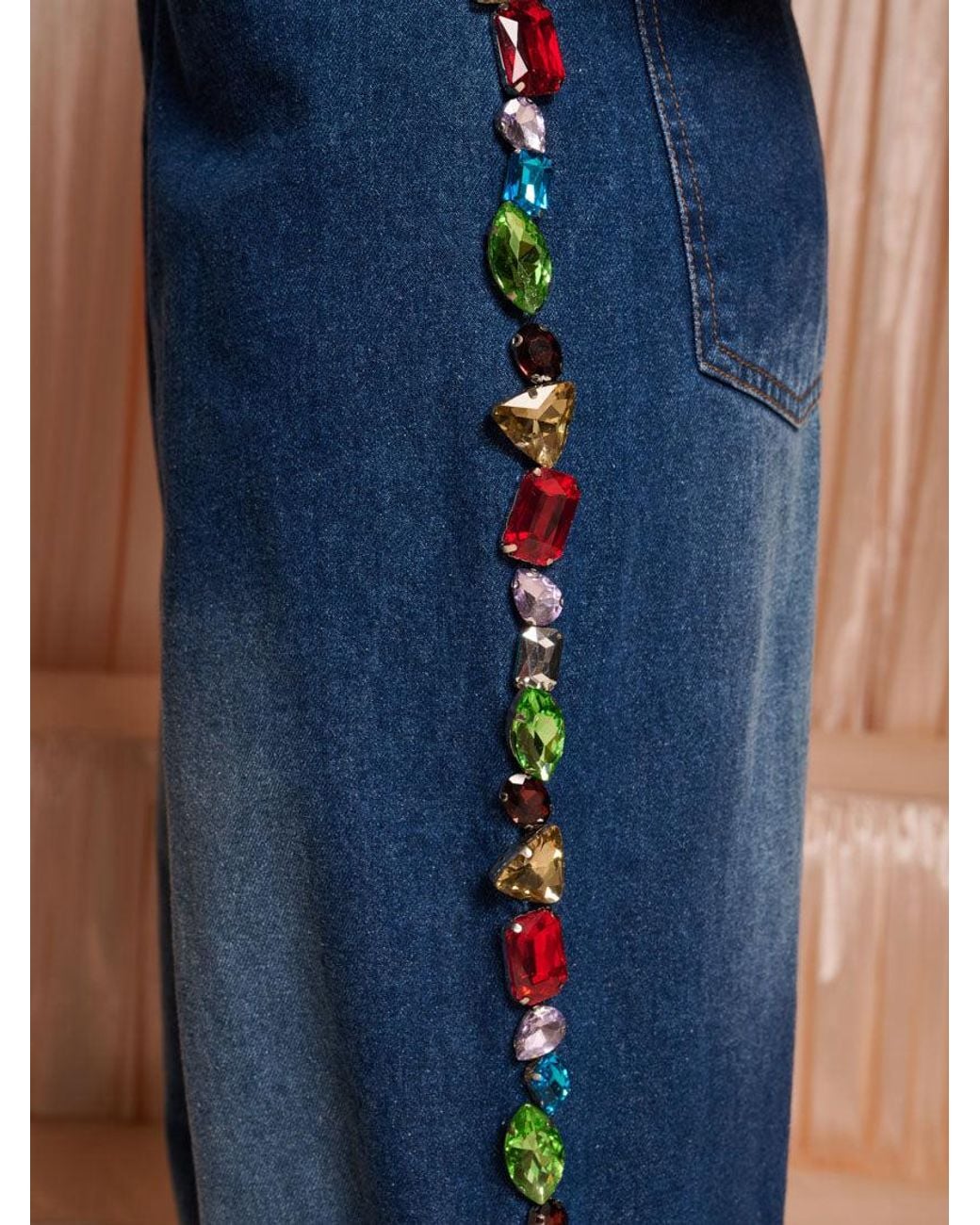 Sister Jane Blue Dream Jewels Trim Jeans