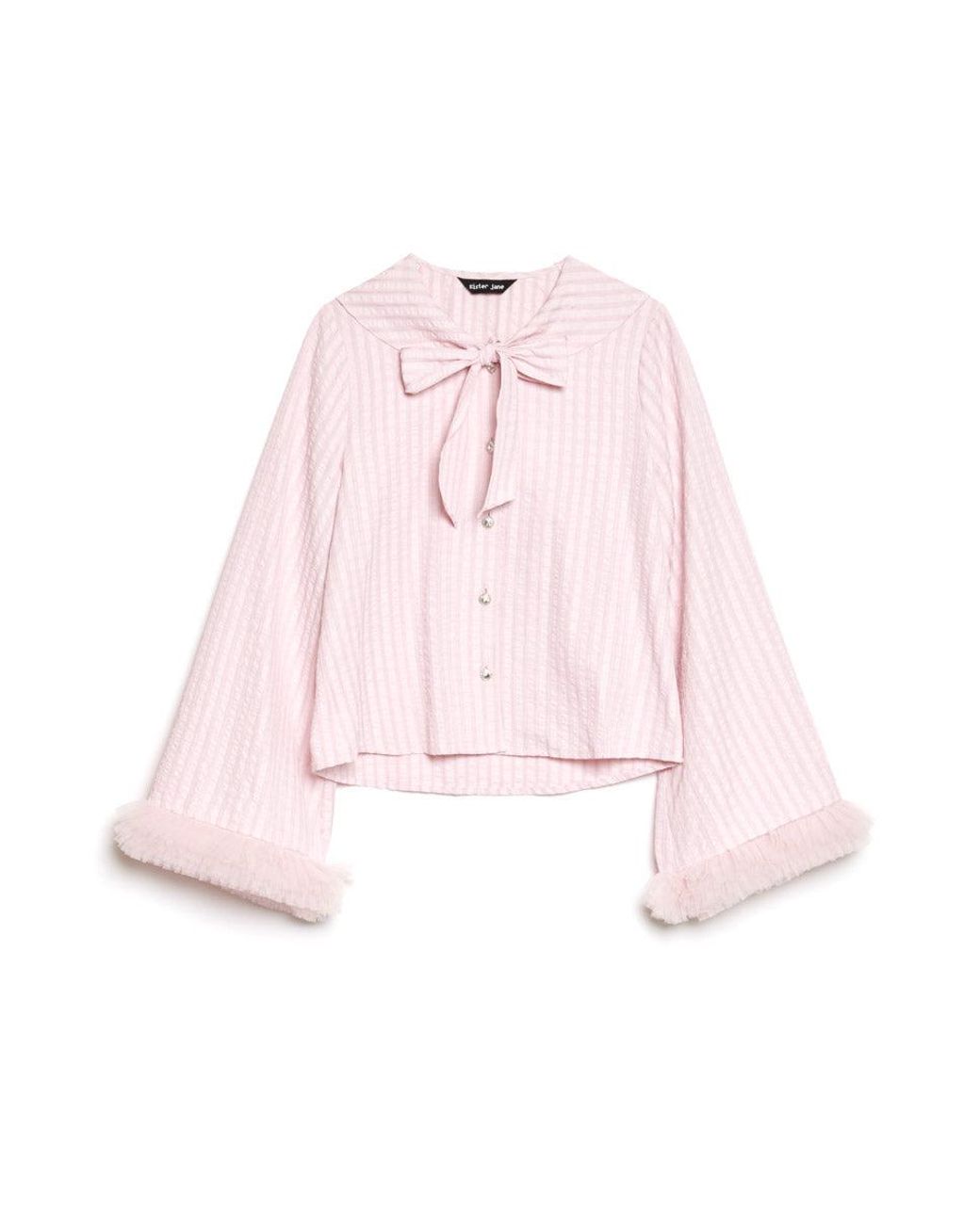 Sister Jane Gray Wonder Stripe Blouse
