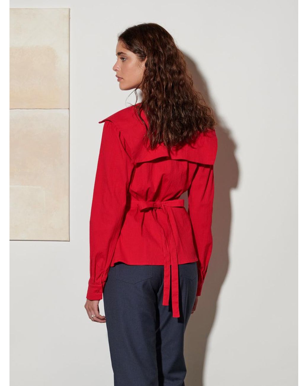Sister Jane Red Ghospell Julie Wrap Top