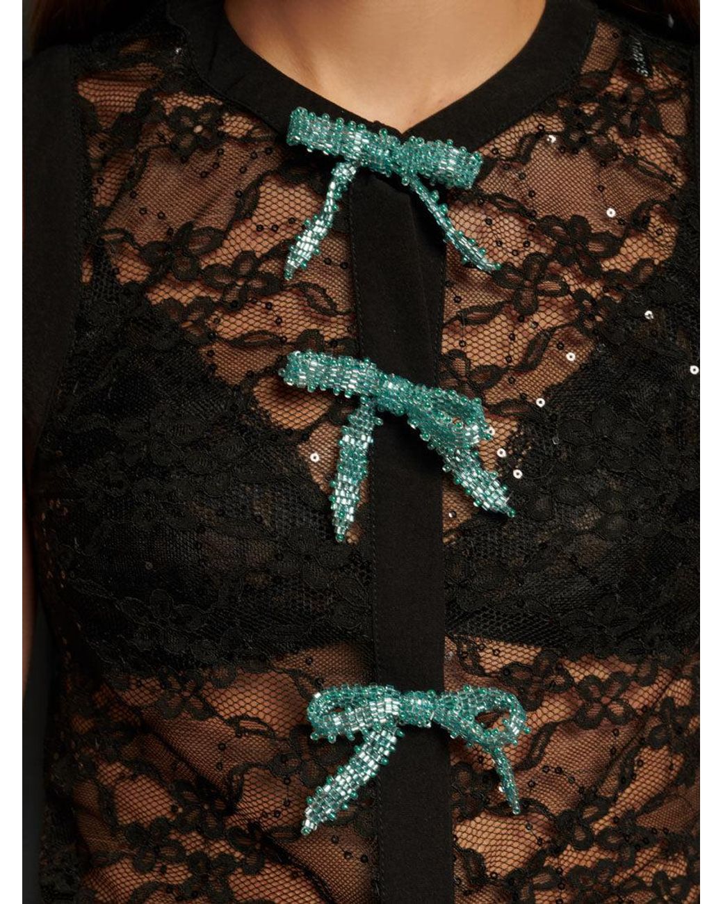 Sister Jane Gray Eclipse Lace Bow Top