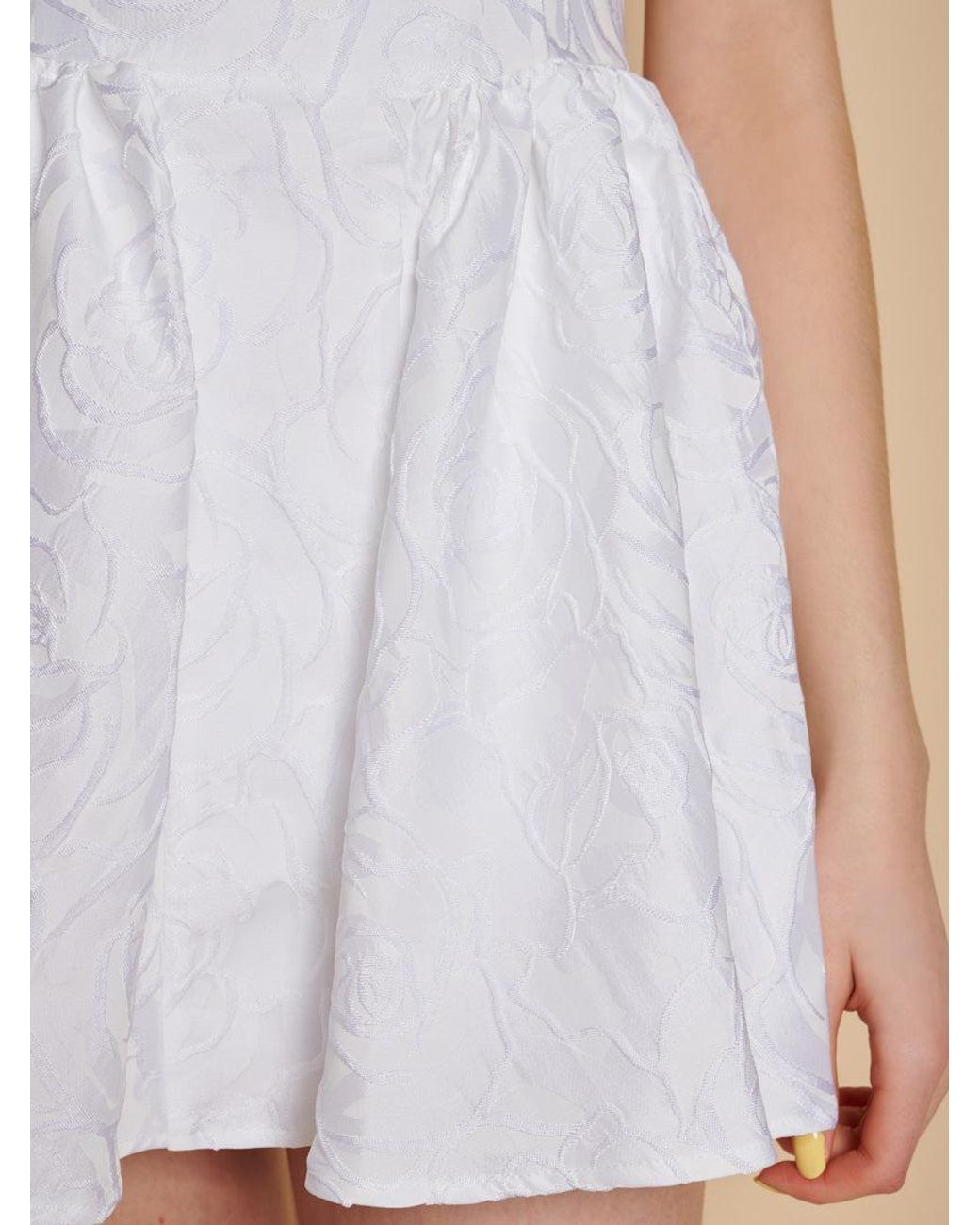 Sister Jane Natural Willow Jacquard Mini Dress