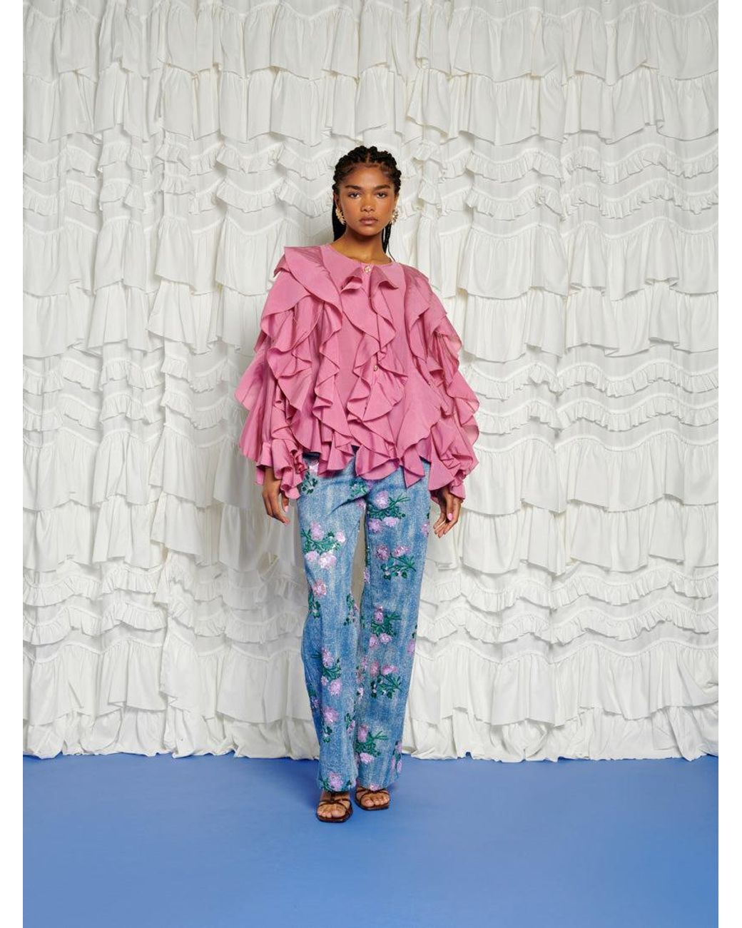 Sister Jane Pink Dream Rosa Ruffle Blouse