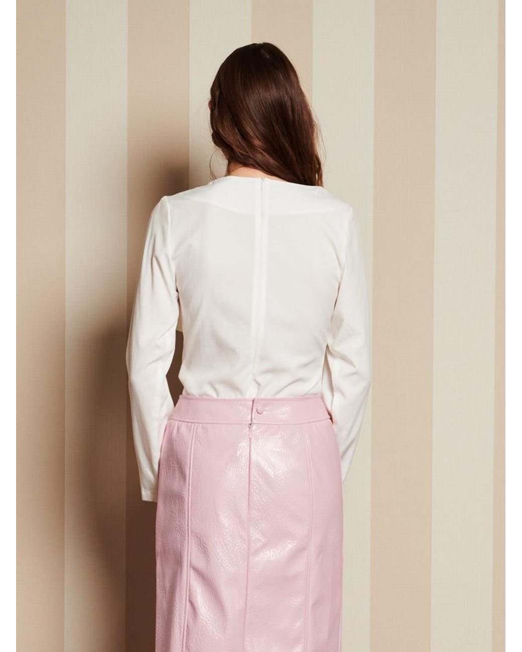 Sister Jane Natural Dream Lantern Bow Blouse