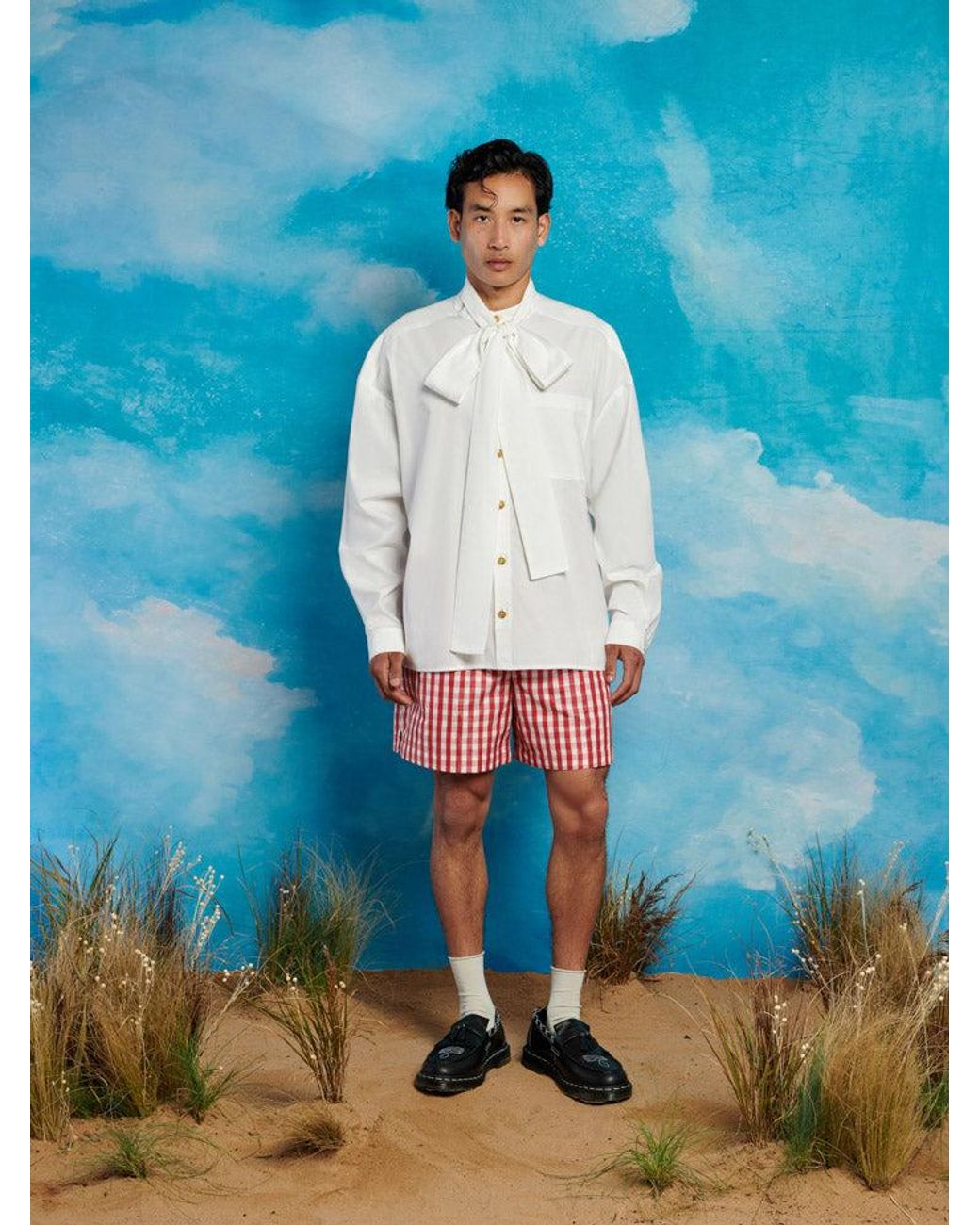 Sister Jane Blue Stables Gingham Shorts