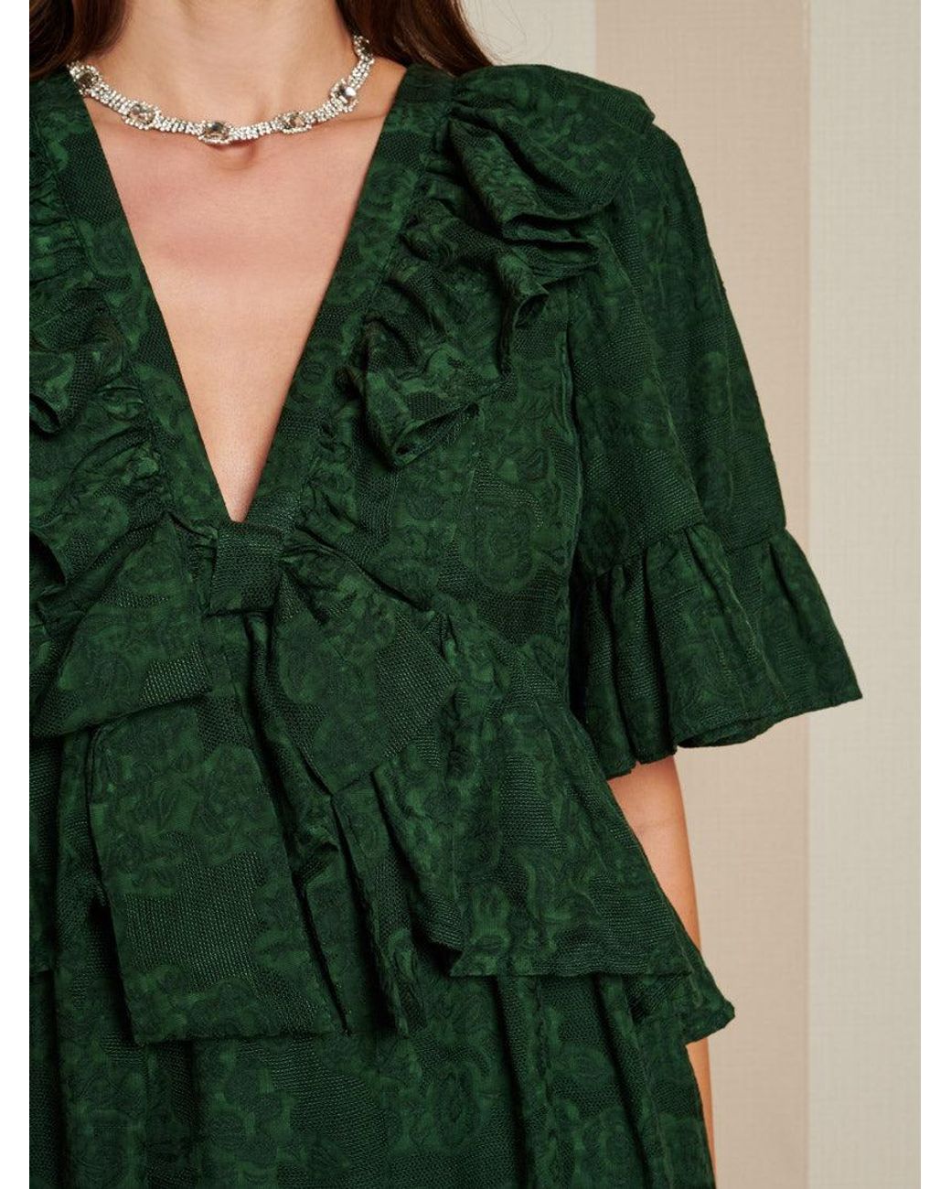 Sister Jane Green Dream Vanity Jacquard Maxi Dress