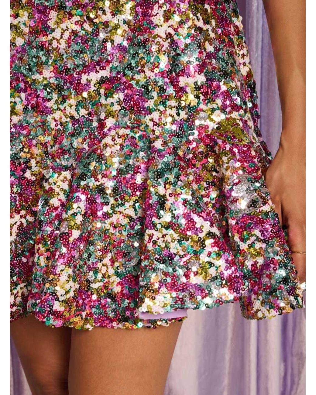 Sister Jane Purple Samantha Sequin Mini Dress