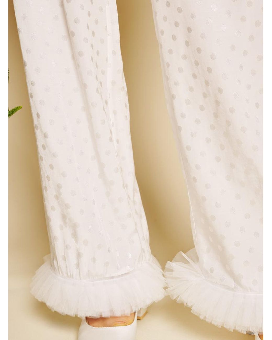Sister Jane Natural Perle Spot Trousers