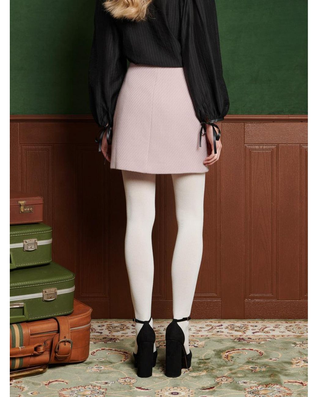 Sister Jane Pink Alpine Bow Mini Skirt