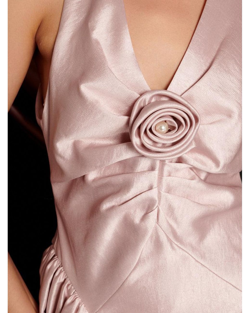 Sister Jane Black Muse Taffeta Midi Dress