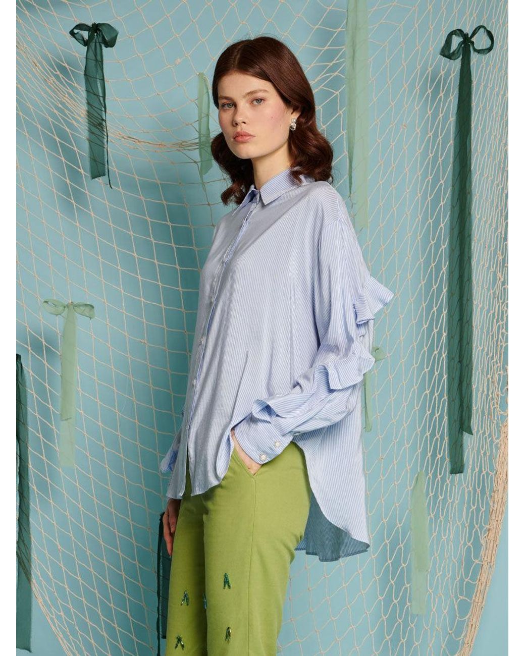 Sister Jane Green Sail Stripe Blouse