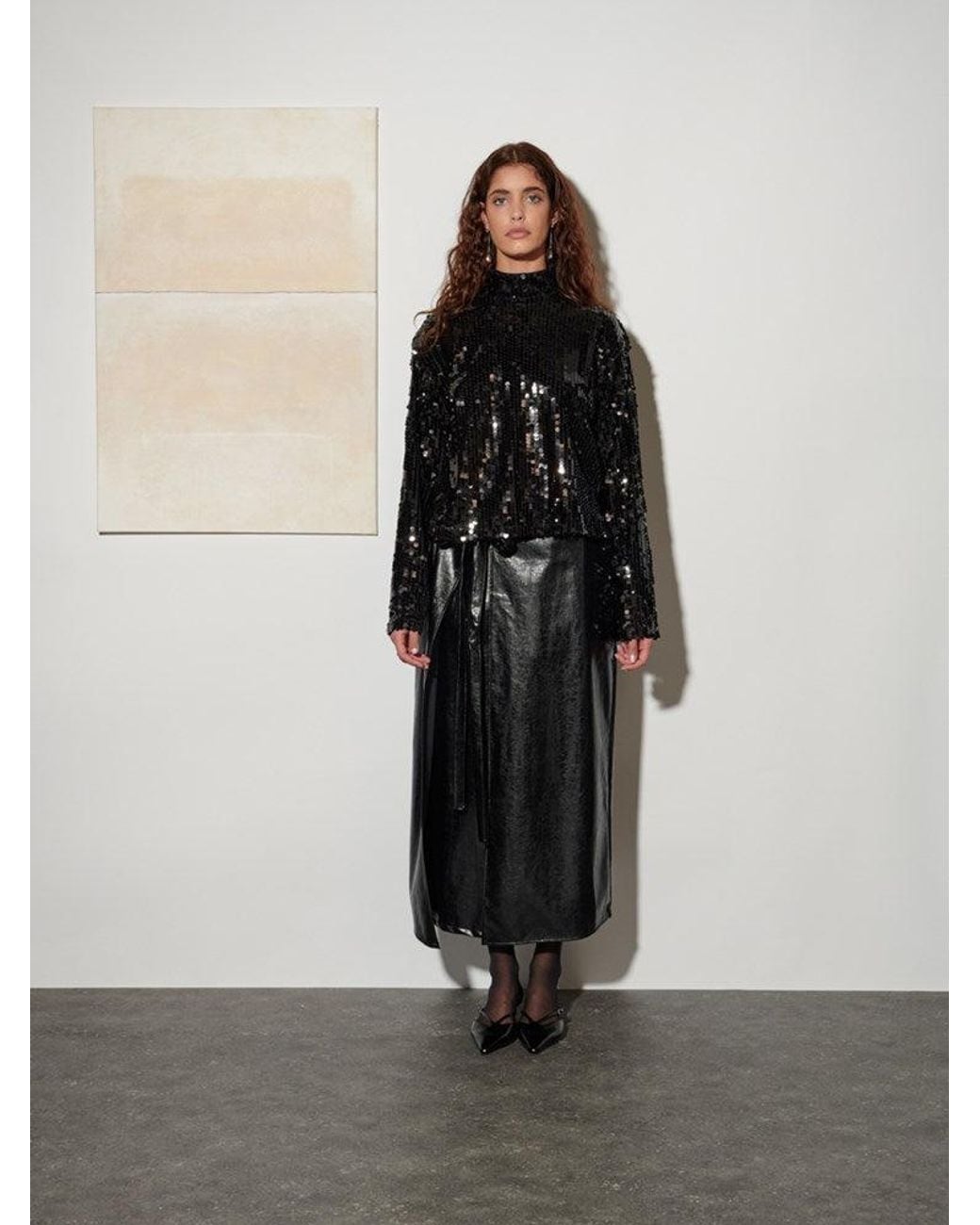 Sister Jane Black Ghospell Anita Sequin Top