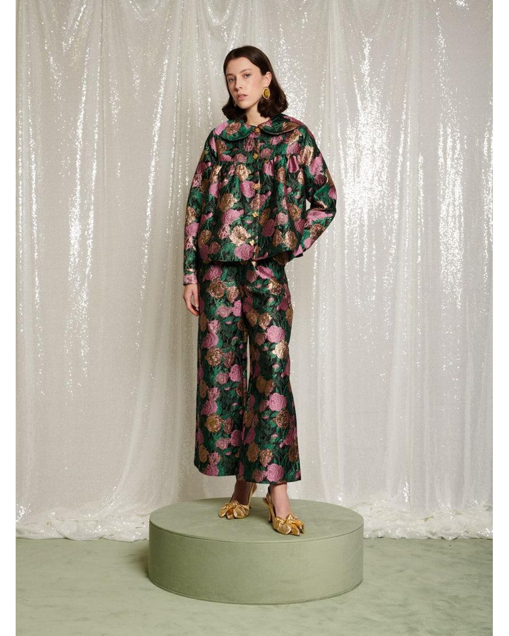 Sister Jane Multicolor Enchanted Jacquard Trousers