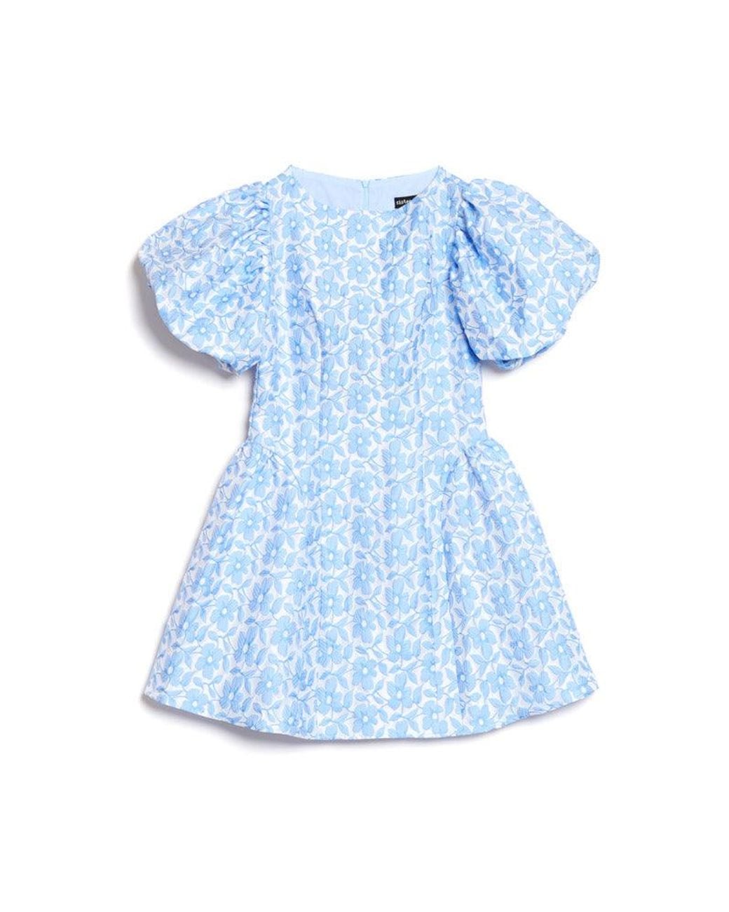 Sister Jane Blue Bilberry Jacquard Mini Dress