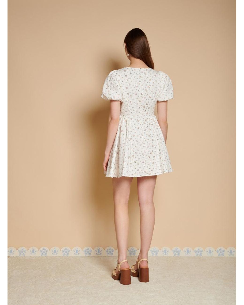 Sister Jane Natural Elin Ditsy Mini Dress