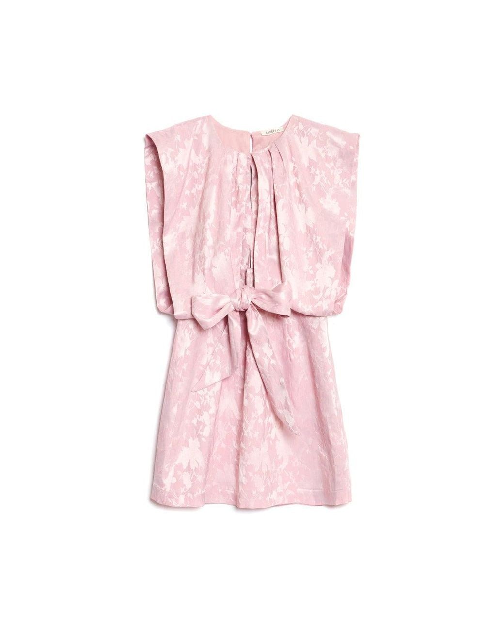 Sister Jane Pink Ghospell Mariam Jacquard Mini Dress