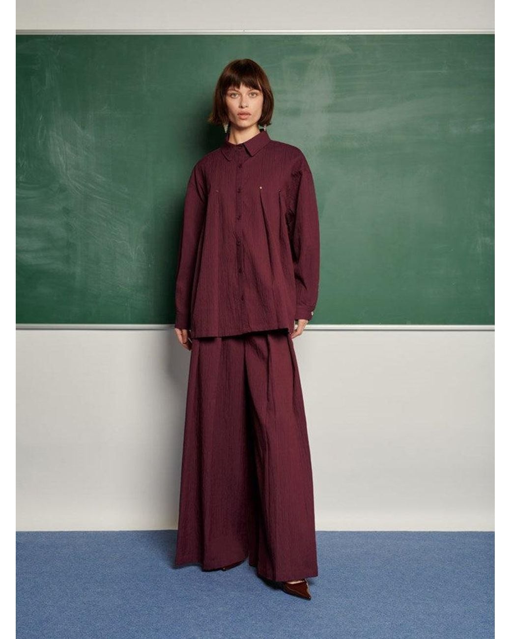 Sister Jane Green Ghospell Kiraz Pleated Shirt